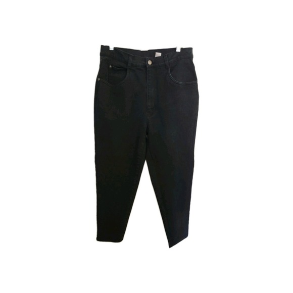 Cherokee Stretch Black Denim Jeans Womens Size 16x29 Straight Leg Casual - Picture 8 of 9